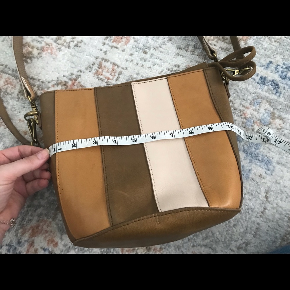 Madewell Tricolor leather Bucket Bag - Picture 4 of 10